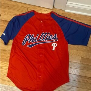 Genuine Merchandise Red and Blue Jersey Top